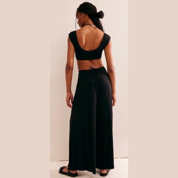 FREE PEOPLE Mariah One-Piece Jumpsuit | Black | Small | NWT - Picture 2 of 8